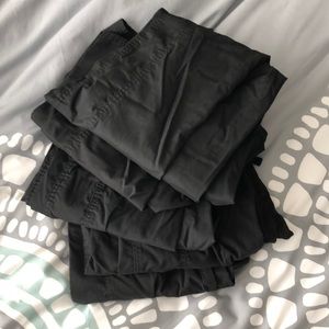Black scrub pants (Cherokee XS x4 & XXS x1)